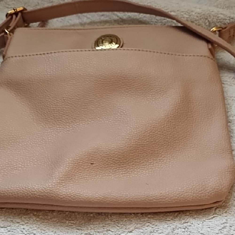 Tommy Hilfiger Pink Crossbody Bag with Gold Hardware